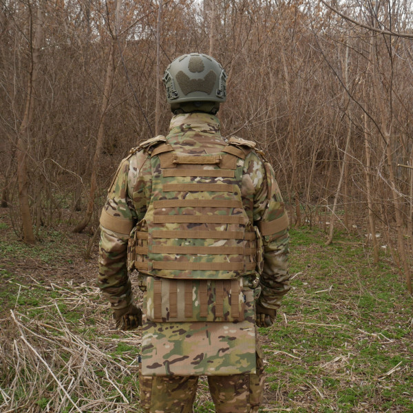 Бронекомплект Kiborg з балістичним захистом 1 клас захисту Militex Multicam