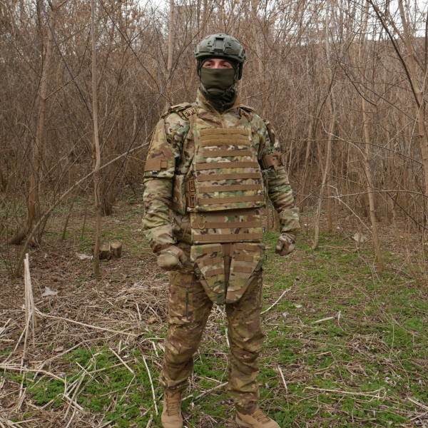 Бронекомплект Kiborg з балістичним захистом 1 клас захисту Militex Multicam