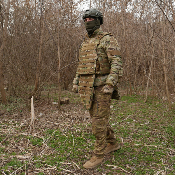 Бронекомплект Kiborg з балістичним захистом 1 клас захисту Militex Multicam
