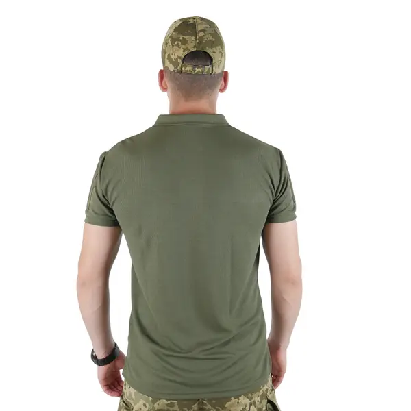 Футболка поло тактическая CoolPASS Оливковая S
