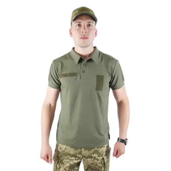 Футболка поло тактическая CoolPASS Оливковая S