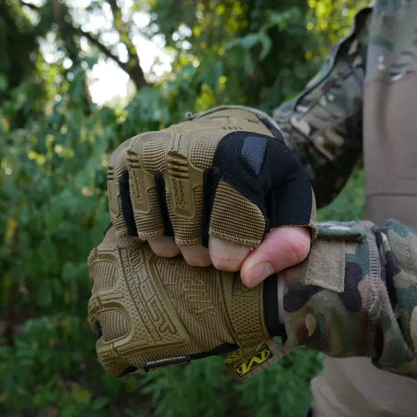 Перчатки тактические беспалые Mechanix MXK-2 Койот L