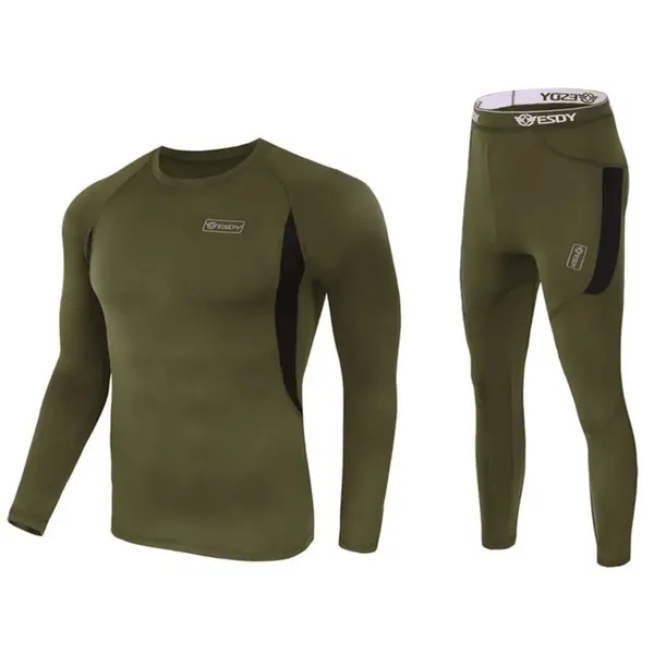Комплект термобілизни Tactical Fleece Thermal Suit Хакі XXL