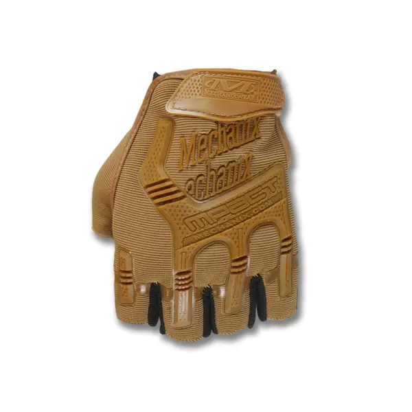 Рукавички безпалі з гумовим демпфером Mechanix Койот ONE SIZE