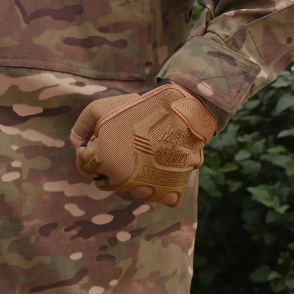 Рукавички безпалі з гумовим демпфером Mechanix Койот ONE SIZE