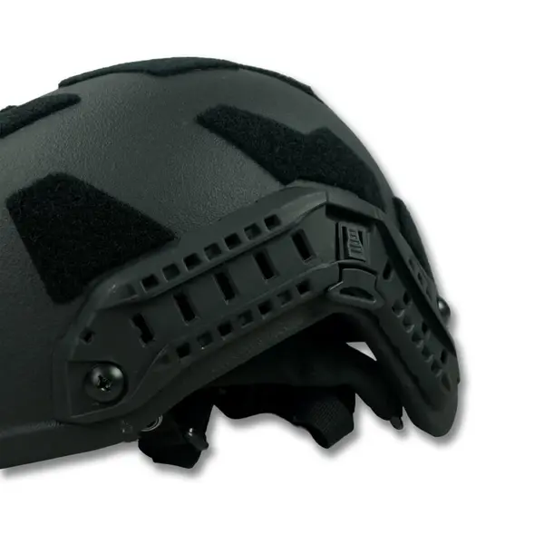 Балістичний шолом покращений FAST PE GEN III AGGRESSIVE Black M, L