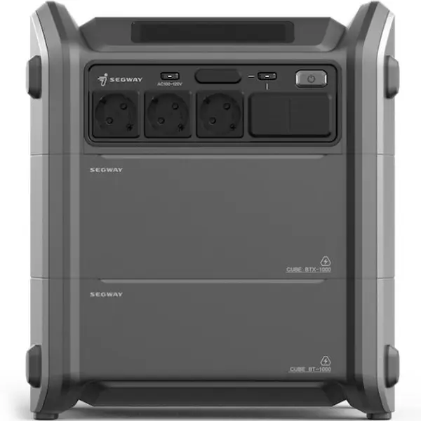 Портативная электростанция Segway CUBE 2000 (2584 Вт, R-Drive 4400 Вт, 2048 Вт·ч, IPX3, BT, расширение емкости, быстрая зарядка)