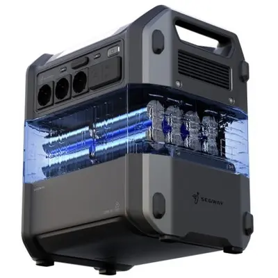 Портативна електростанція Segway CUBE 2000 (2584 Вт, R-Drive 4400 Вт, 2048 Вт·год, IPX3, BT, розширення ємності, швидка зарядка)