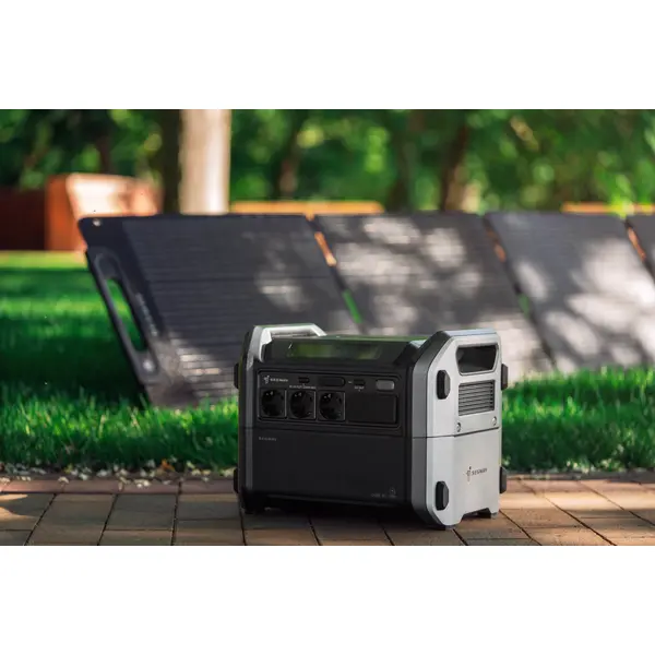 Портативная электростанция Segway CUBE 2000 (2584 Вт, R-Drive 4400 Вт, 2048 Вт·ч, IPX3, BT, расширение емкости, быстрая зарядка)