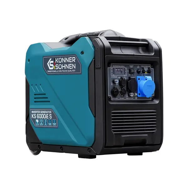 Генератор бензиновий Konner&Sohnen KS 6000iE S, 230 В, 5.5 кВт, електростартер, 39.5 кг