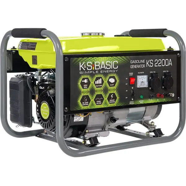 Генератор бензиновий Konner&Sohnen KSB 2200A — компактне та надійне джерело енергії для побутових потреб