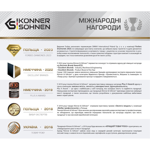 Акумуляторна пила Konner&Sohnen KS CS40V-16 40В 40см 3.6кг (без АКБ та ЗП)