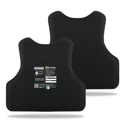 Балістичний бронекомплект для бронежилета Militex XL 60,8*51,2 см/41,9*45,9 см (спина, груди, камербанди 2 шт) (2 клас захисту)