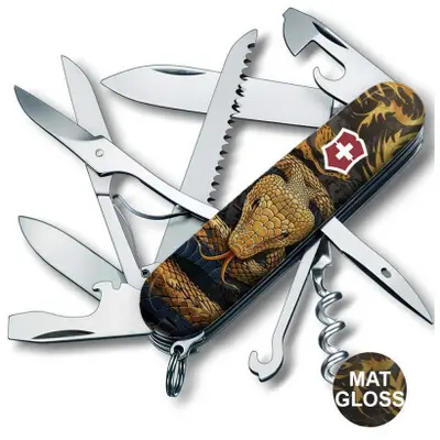 Ніж Victorinox Swiss Army Huntsman Zodiac Дерев'яна змія