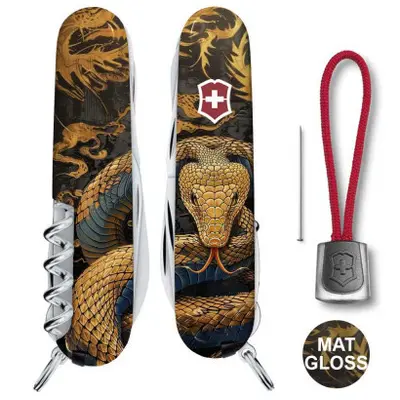 Ніж Victorinox Swiss Army Huntsman Zodiac Дерев'яна змія