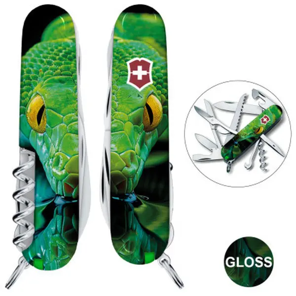 Ніж Victorinox Swiss Army Huntsman Zodiac Зелена дерев'яна змія