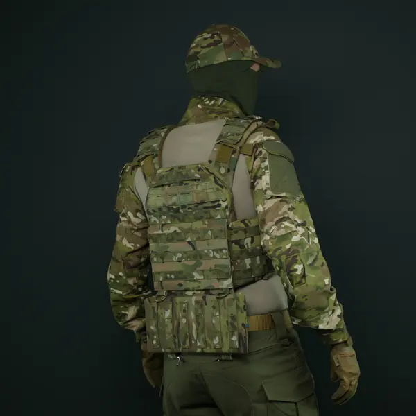 Kiborg GEN.2 Multicam Lower Back Protection with Militex Ballistic Package (Level 1 Protection)   Kiborg GEN.2 Multicam Lower Back Protection with Militex Ballistic Package (Level 1 Protection)