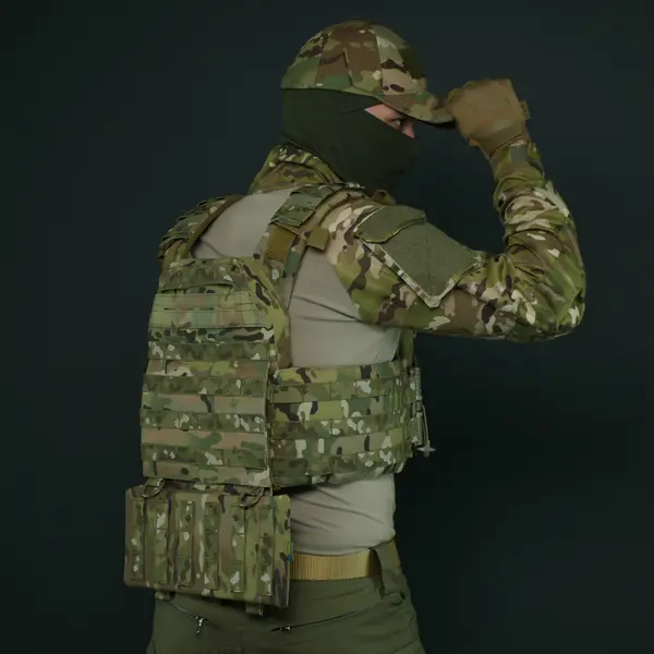 Kiborg GEN.2 Multicam Lower Back Protection with Militex Ballistic Package (Level 1 Protection)   Kiborg GEN.2 Multicam Lower Back Protection with Militex Ballistic Package (Level 1 Protection)