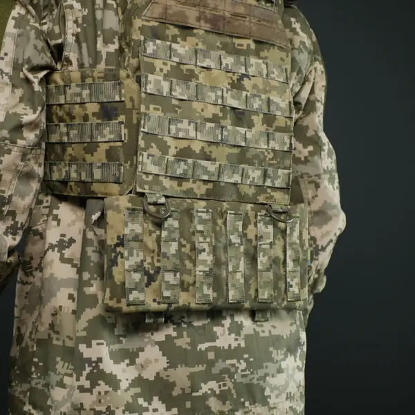 Захист попереку Kiborg GEN.2 Піксель з балістичним пакетом Militex (1 клас захисту)