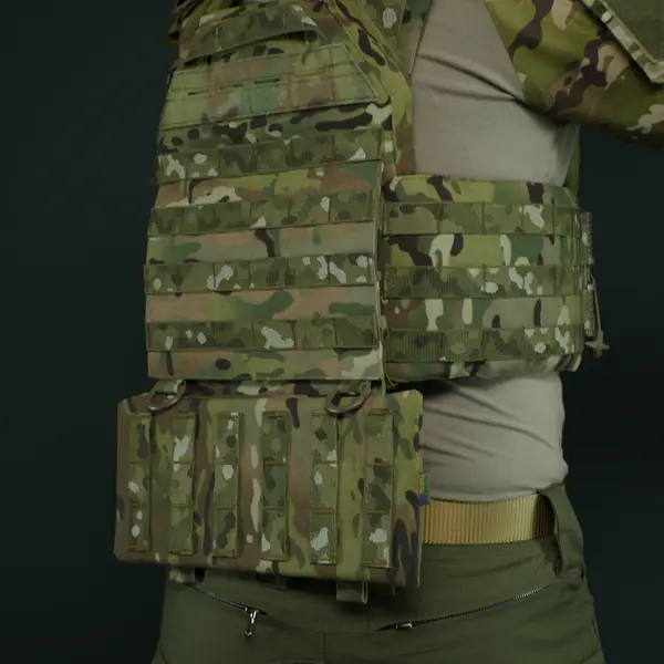 Защита поясницы Kiborg GEN.2 Мультикам с баллистическим пакетом Militex (2 класс защиты)
