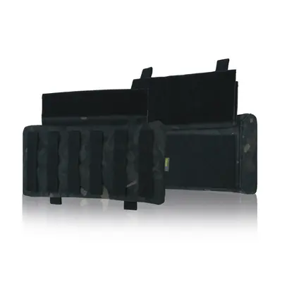 Захист попереку Kiborg GEN.2 Чорний Мультикам з балістичним пакетом Militex (2 клас захисту)