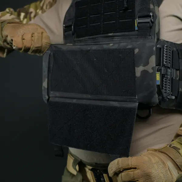 Захист живота Kiborg GEN.2 Чорний Мультикам з балістичним пакетом Militex (2 клас захисту)