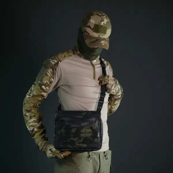 Смарт-сумка через плечо Tactic city bag Cordura original USA Черный мультикам