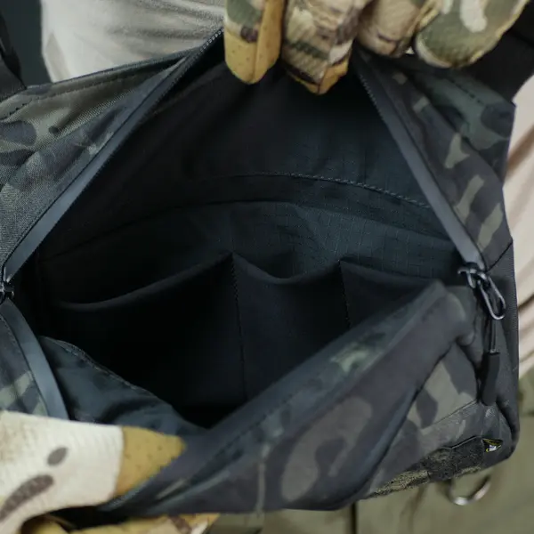 Смарт-сумка через плечо Tactic city bag Cordura original USA Черный мультикам