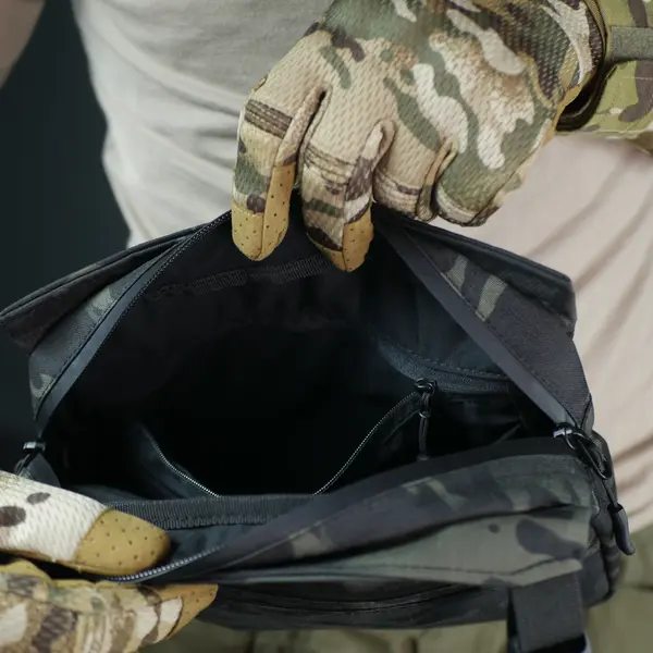 Смарт-сумка через плечо Tactic city bag Cordura original USA Черный мультикам