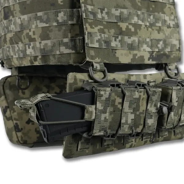 Плитоноска Kiborg GU gen.2 + 2 підсумки з балістичним захистом 2 класу піксель