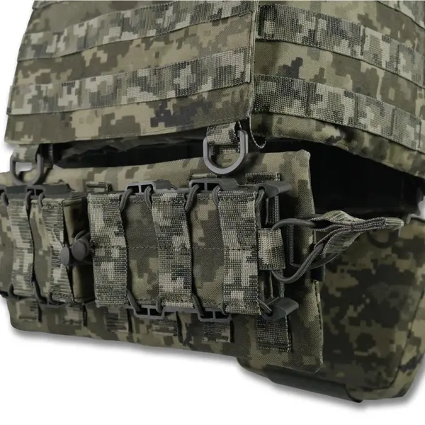 Плитоноска Kiborg GU gen.2 + 2 підсумки з балістичним захистом 2 класу піксель