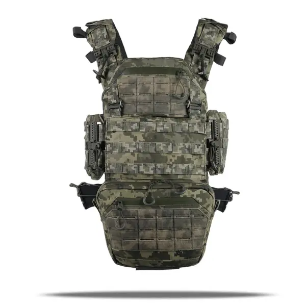 Плитоноска Kiborg GU gen.2 + 2 підсумки з балістичним захистом 2 класу піксель