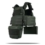 Плитоноска Kiborg GU gen.2 + 2 підсумки з балістичним захистом 2 класу хакі