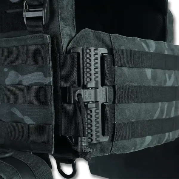 Плитоноска Kiborg GU gen.2 + 2 подсумка с баллистической защитой 2 класса черный мультикам
