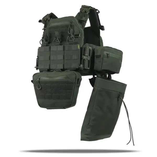 Плитоноска Kiborg GU gen.2 + 6 підсумків хакі