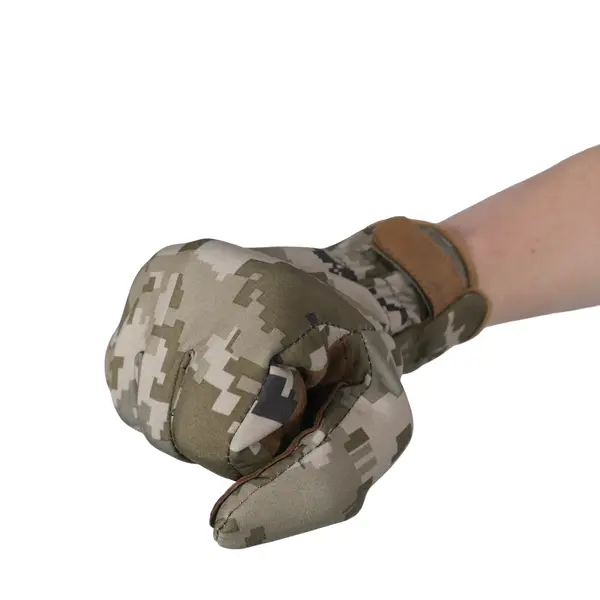 Тактические зимние перчатки Softshell пиксель M