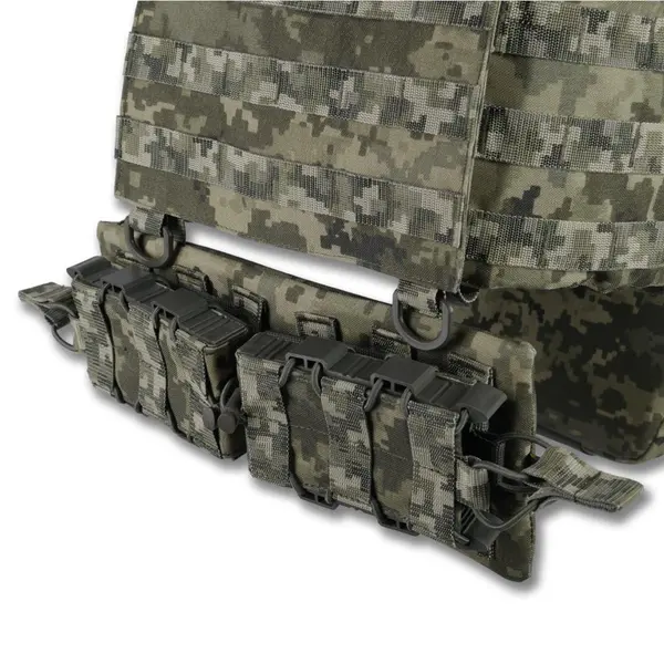 Плитоноска Kiborg GU gen.2 + 2 підсумки з балістичним захистом 1 класу піксель