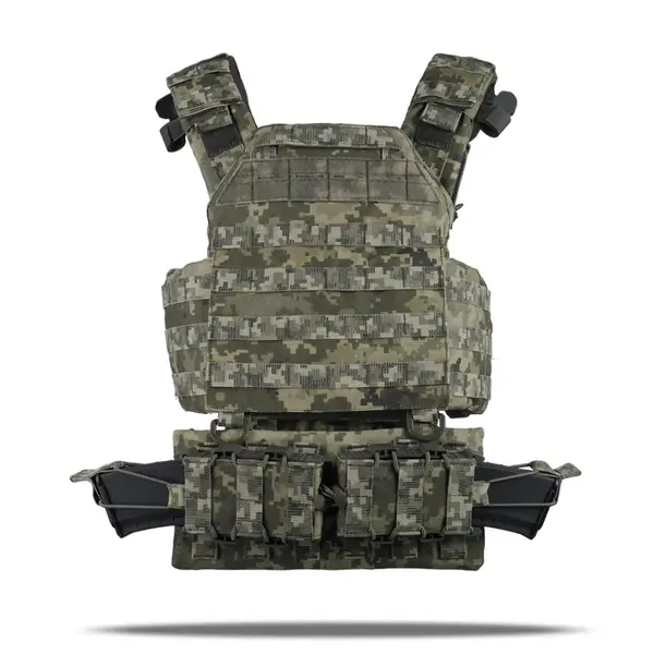 Плитоноска Kiborg GU gen.2 + 2 підсумки з балістичним захистом 1 класу піксель