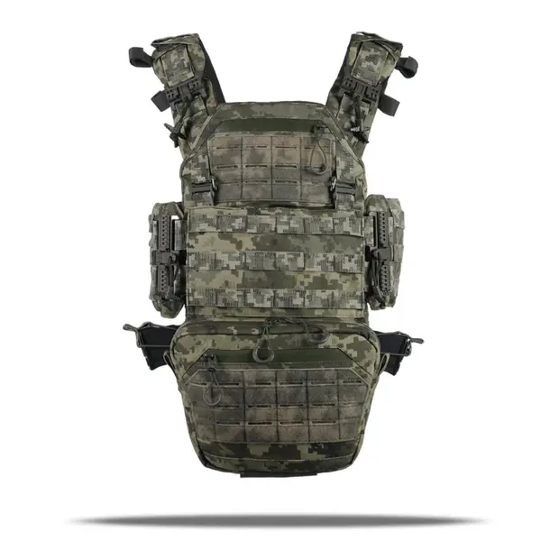 Плитоноска Kiborg GU gen.2 + 2 підсумки з балістичним захистом 1 класу піксель