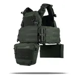 Плитоноска Kiborg GU gen.2 + 2 підсумки з балістичним захистом 1 класу хакі