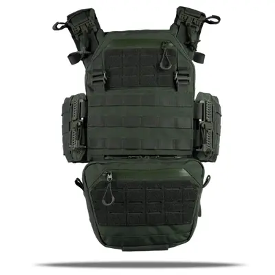 Плитоноска Kiborg GU gen.2 + 2 підсумки з балістичним захистом 1 класу хакі