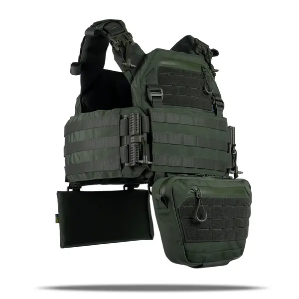Плитоноска Kiborg GU gen.2 + 2 підсумки з балістичним захистом 1 класу хакі