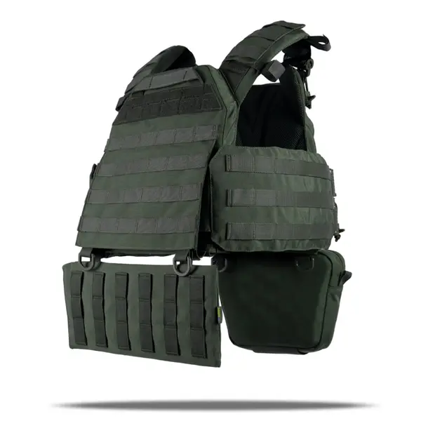 Плитоноска Kiborg GU gen.2 + 2 підсумки з балістичним захистом 1 класу хакі