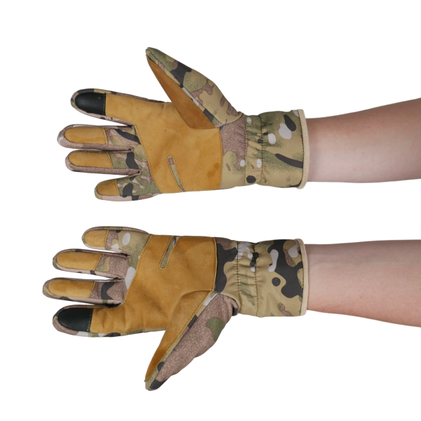 Тактичні зимові рукавиці Softshell мультикам S