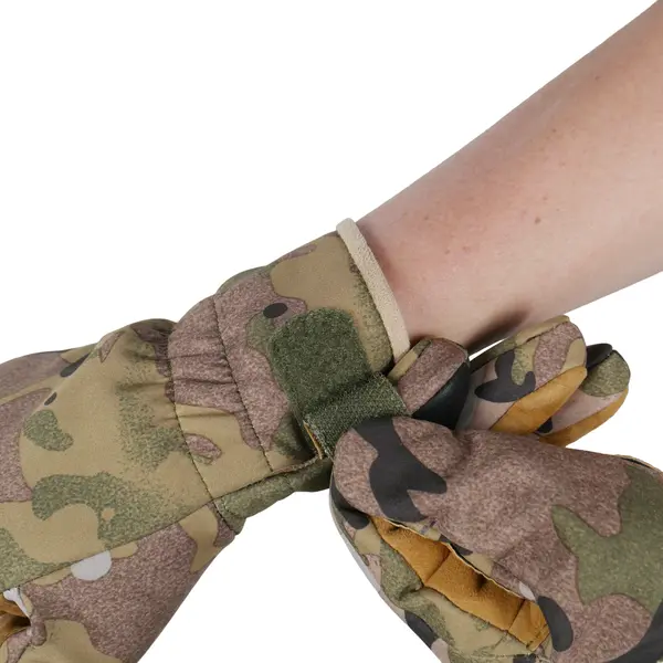Тактичні зимові рукавиці Softshell мультикам S