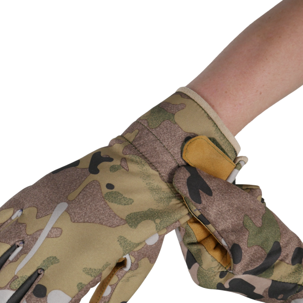 Тактичні зимові рукавиці Softshell мультикам S