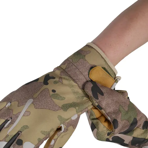 Тактичні зимові рукавиці Softshell мультикам S