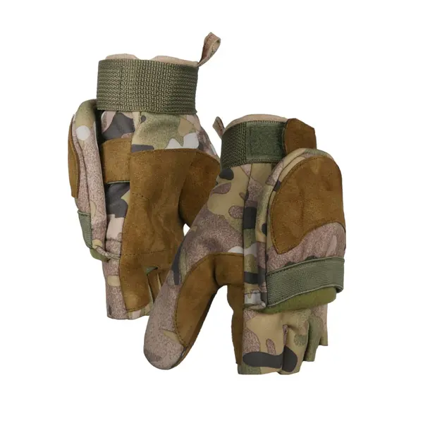 Тактичні утепленні зимові рукавиці Softshell мультикам M