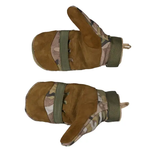 Тактичні утепленні зимові рукавиці Softshell мультикам M