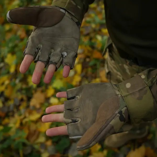 Тактичні утепленні зимові рукавиці Softshell мультикам M